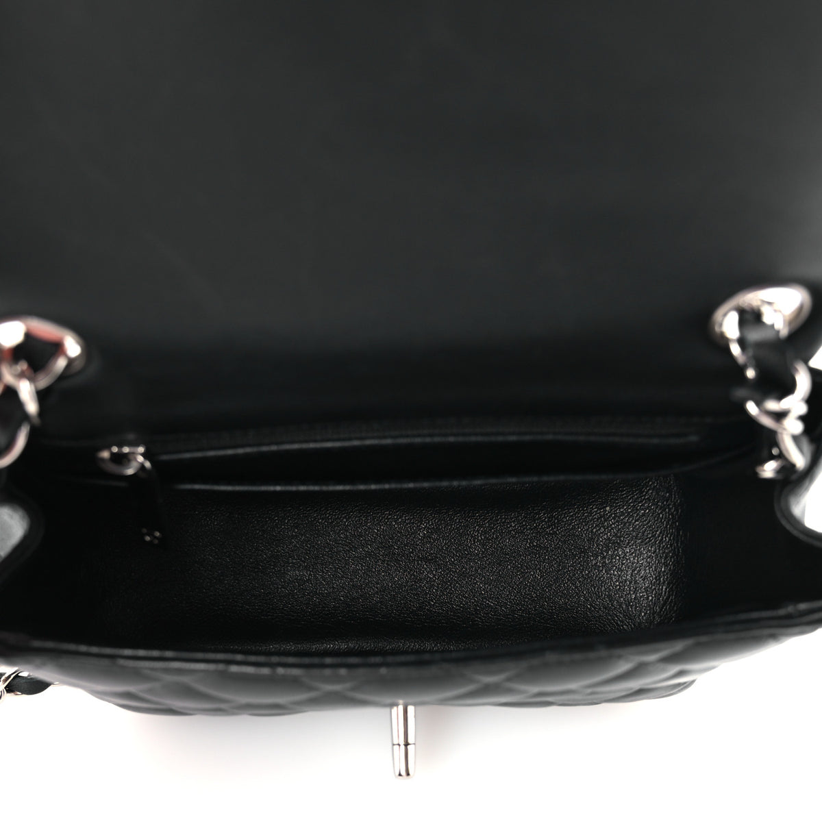 Chanel Lambskin Quilted Mini Square Flap Black 5 of 11