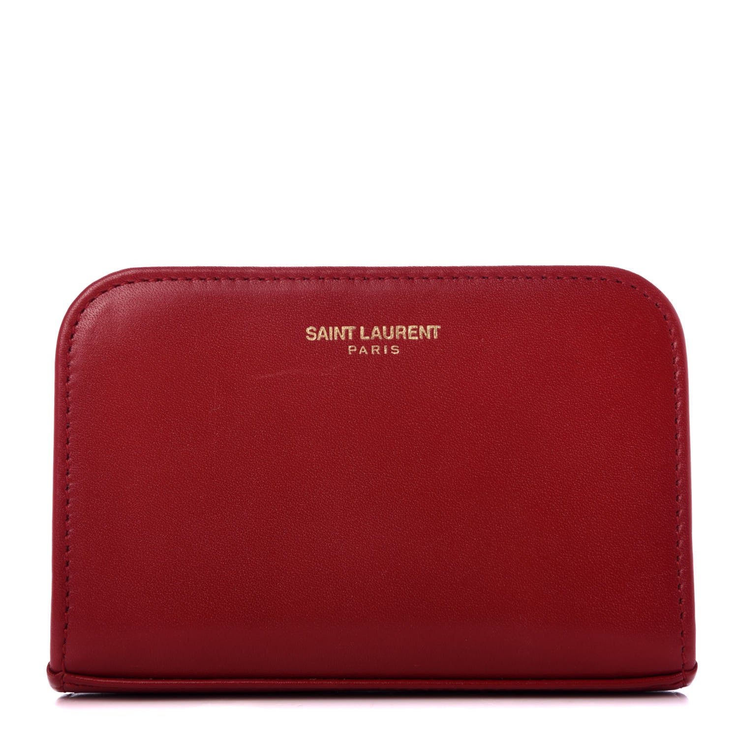 Saint Laurent Calfskin Small Coin Purse Red 1 of 8