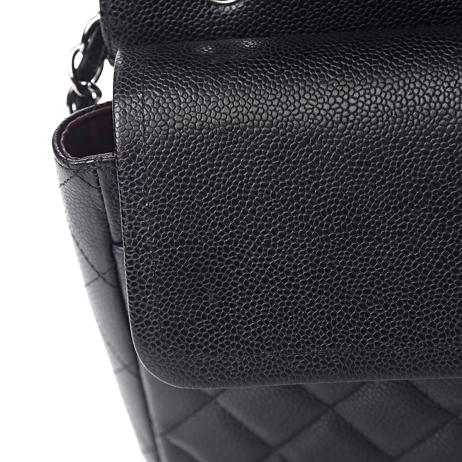 Chanel Caviar Quilted Maxi Double Flap Black 11 of 14