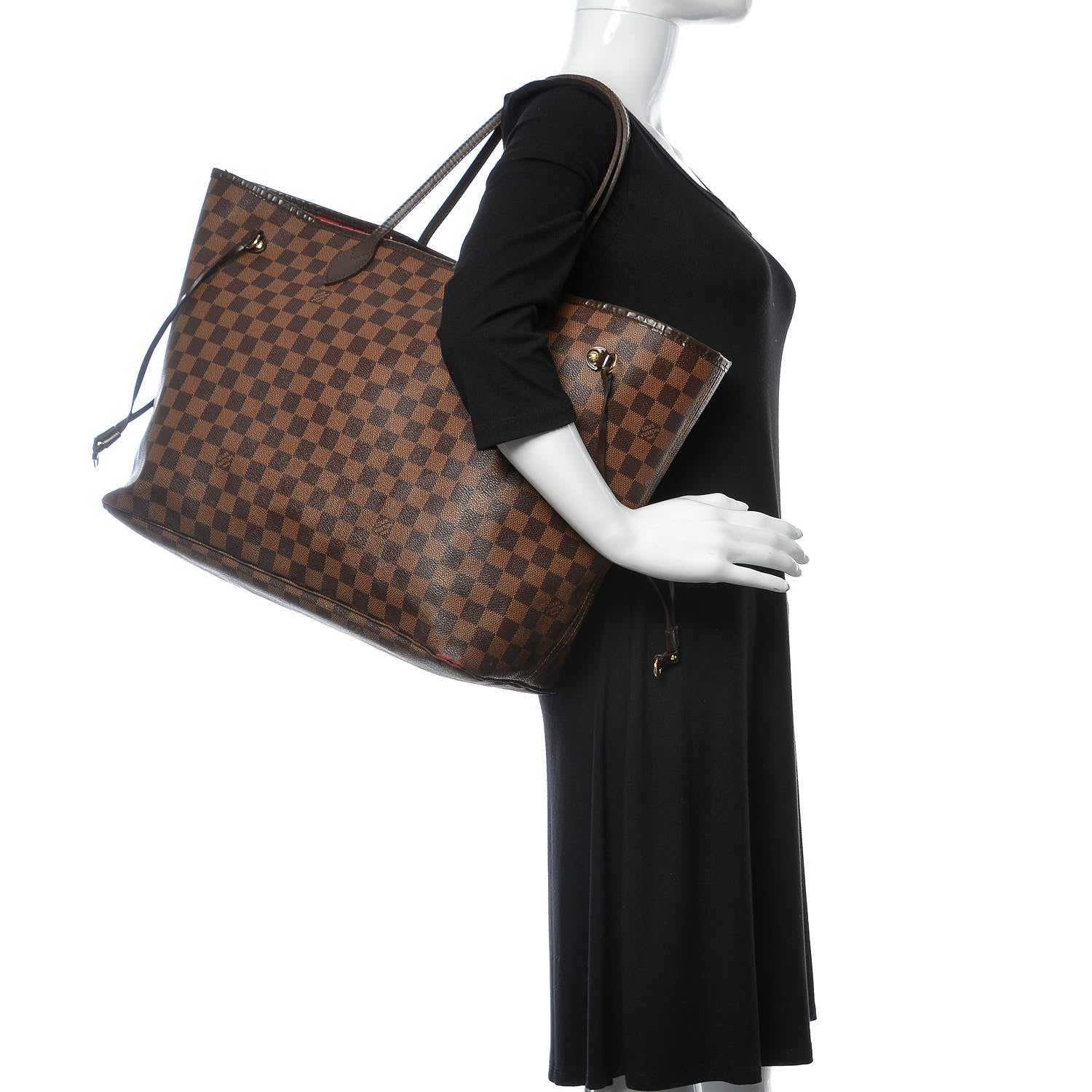 Louis Vuitton Damier Ebene Neverfull GM 2 of 21