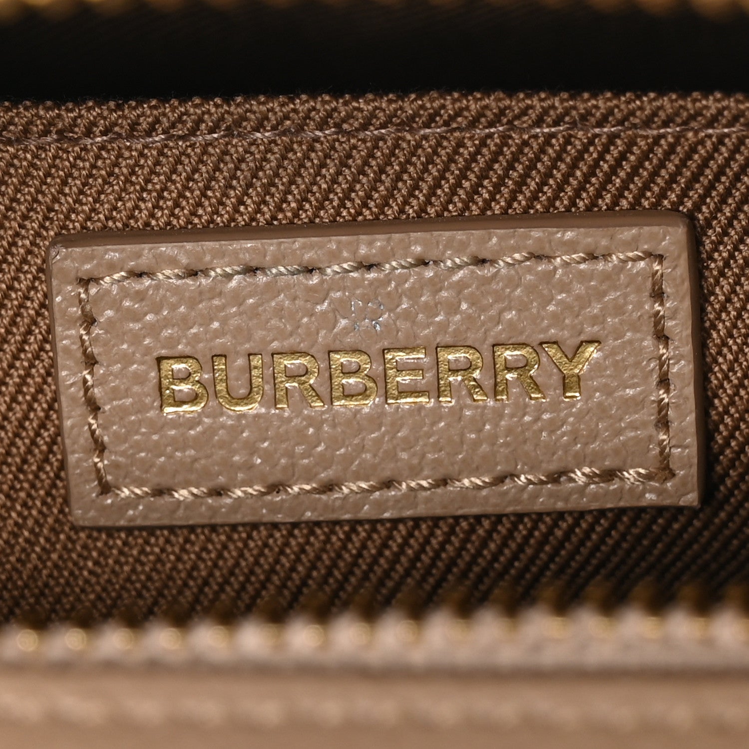 Burberry Calfskin House Check Small Camera Bag Chestnut Beige 6 of 12