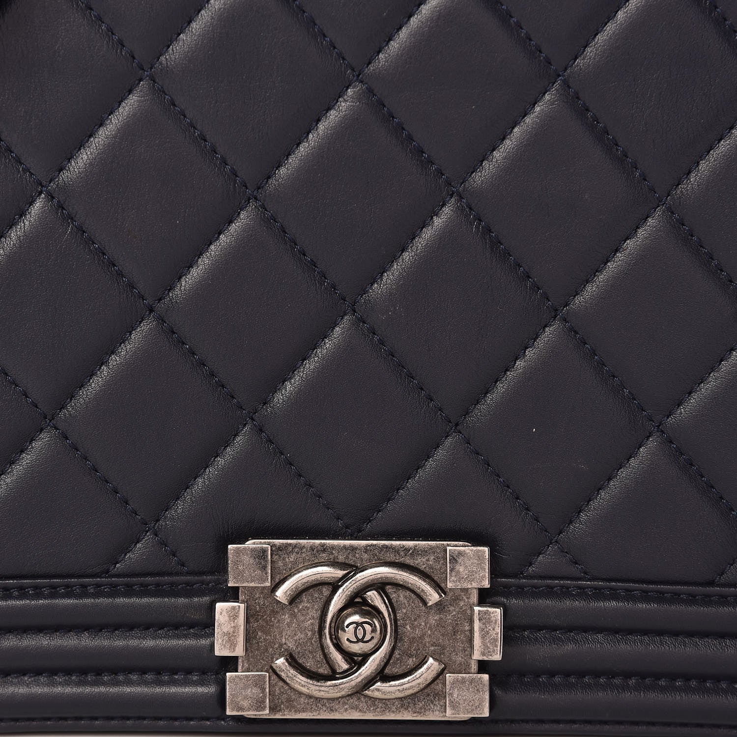 Chanel Lambskin Quilted New Medium Boy Flap Navy 26 of 26