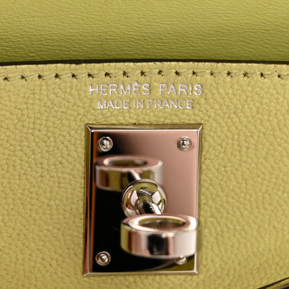 Hermes Chevre Mysore Mini Kelly Sellier 20 Jaune Bourgeon 6 of 14