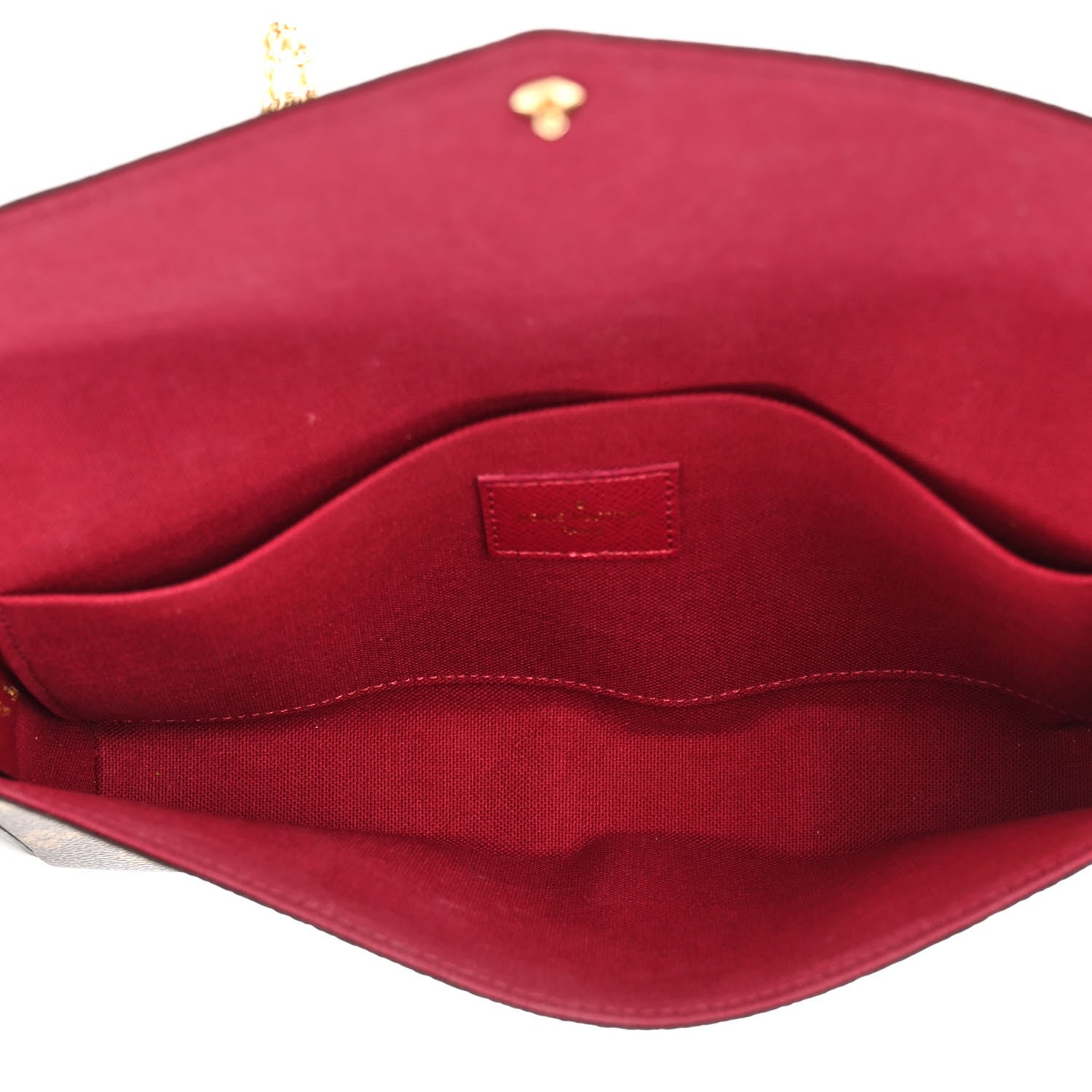 Louis Vuitton Monogram Pochette Felicie Chain Wallet Fuchsia 6 of 14