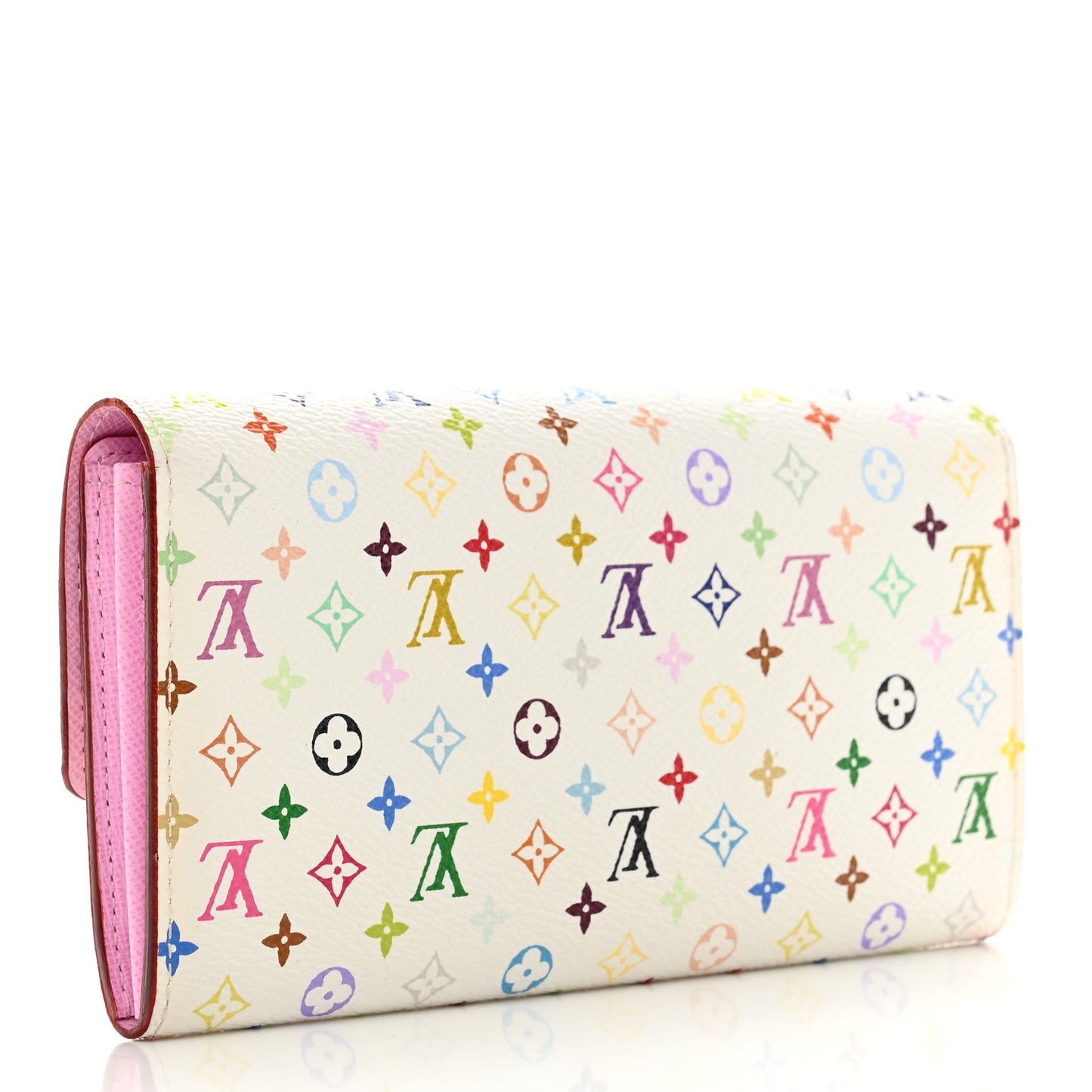 Monogram Multicolor Sarah Wallet White Litchi