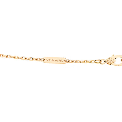 Van Cleef & Arpels 18K Yellow Gold Black Onyx Magic Alhambra Pendant Necklace 5 of 7