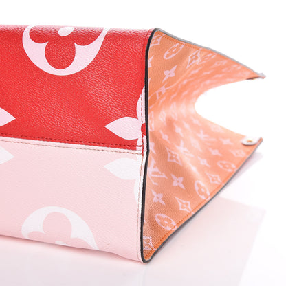 Louis Vuitton Monogram Giant Onthego GM Rouge Rose 9 of 9