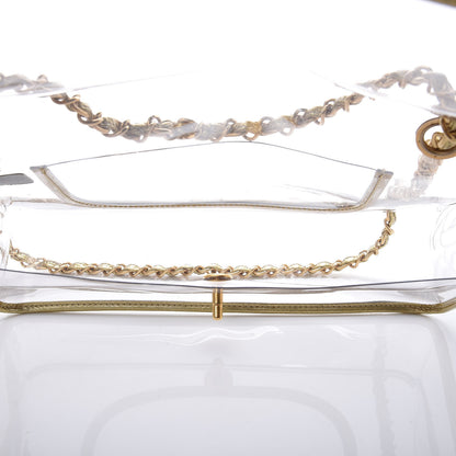 Chanel Lambskin Vinyl Large Naked Flap Gold 5 of 10