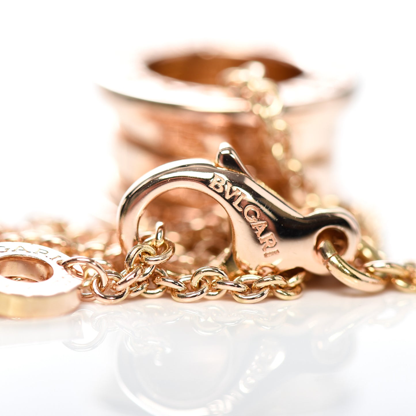 18K Rose Gold B.Zero1 Pendant Necklace
