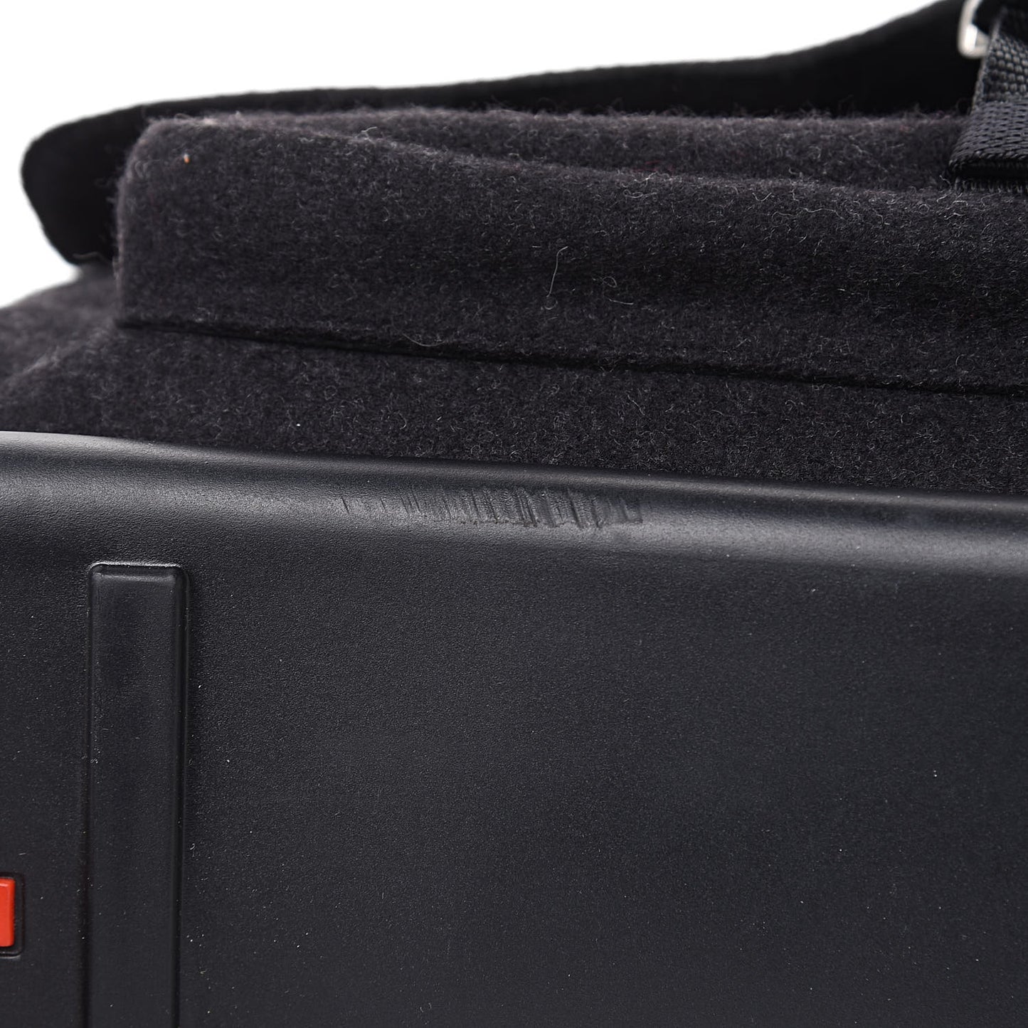 Wool Messenger Satchel Black