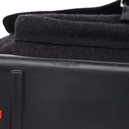 Prada Wool Messenger Satchel Black 9 of 15