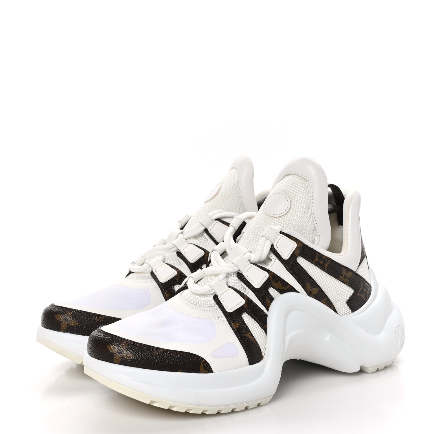 Louis Vuitton Patent Monogram LV Archlight Sneakers 39 White 3 of 8