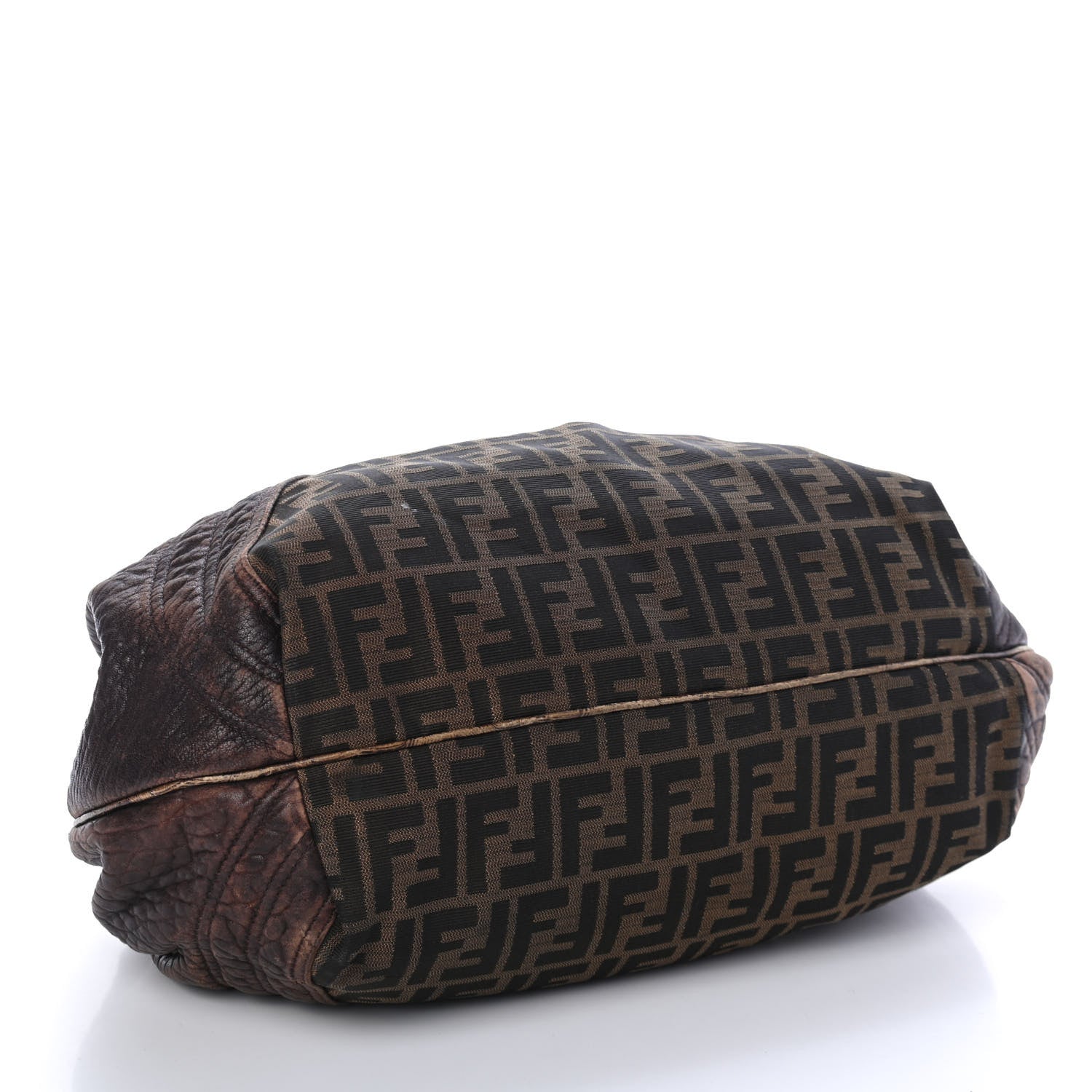 Fendi Zucca Nappa Nuvolata Vitello Tortuga Spy Tobacco Moro 3 of 4