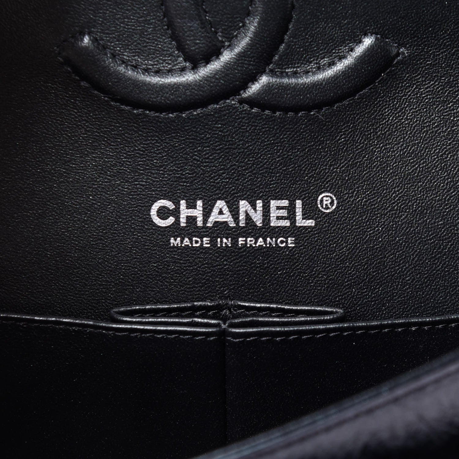 Chanel Iridescent Crumpled Calfskin Quilted Medium Double Flap Black 6 of 11