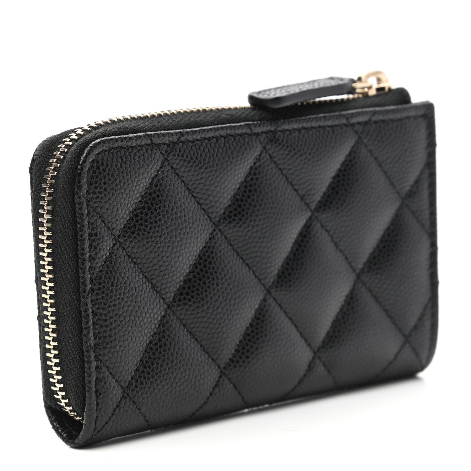 Chanel Caviar Quilted Key Holder Case Black 3 of 7