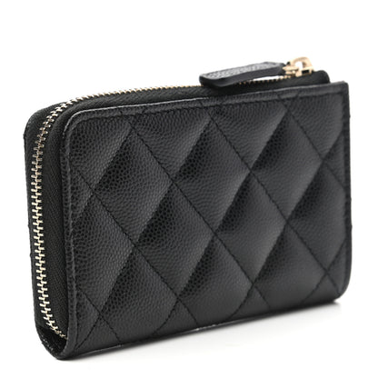 Chanel Caviar Quilted Key Holder Case Black 3 of 7