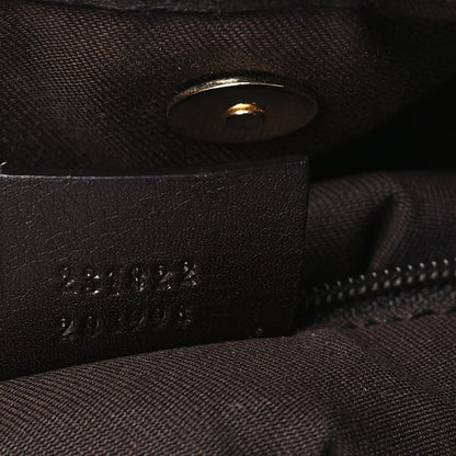 Gucci Monogram Medium New Britt Hobo Dark Brown 7 of 10