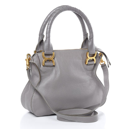 Chloe Calfskin Small Marcie Satchel Cashmere Grey 3 of 11