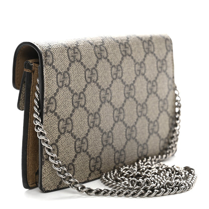 Gucci GG Supreme Monogram Super Mini Dionysus Shoulder Bag Taupe 3 of 10