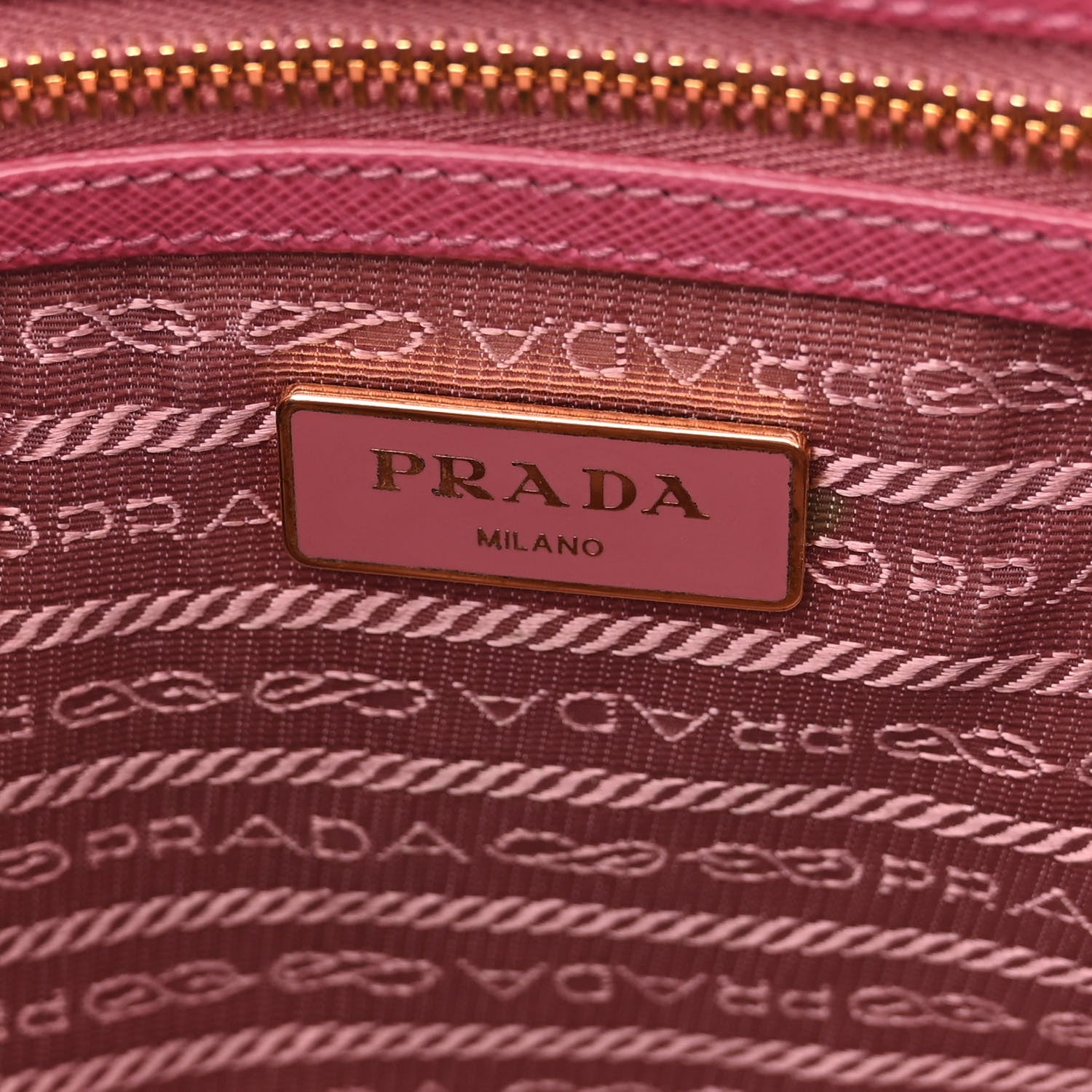 Prada Saffiano Small Galleria Double Zip Tote Peonia 8 of 16