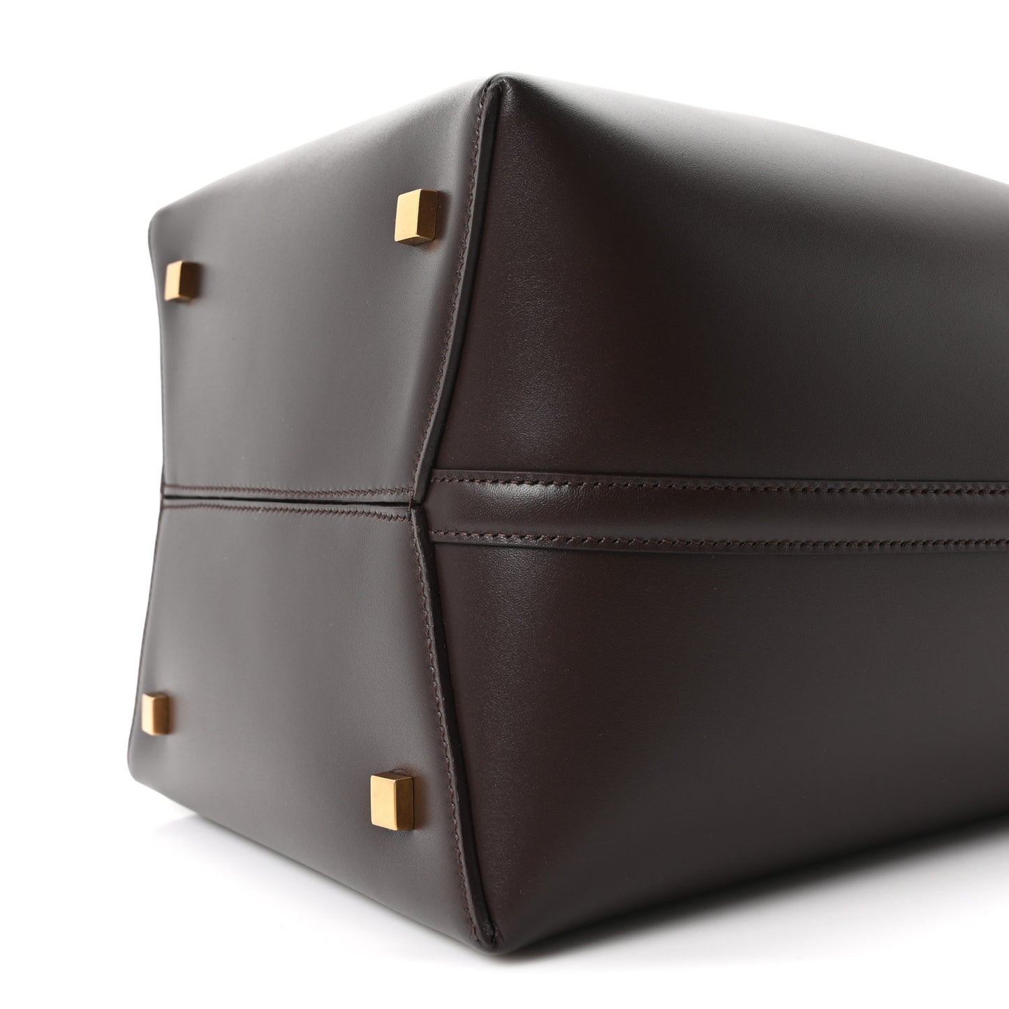 Shiny Calfskin Le 37 Bucket Bag Arabica