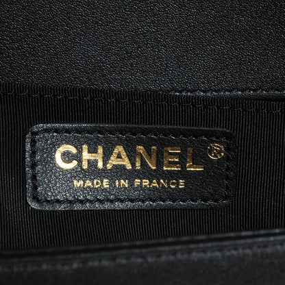 Chanel Calfskin Medium Boy Flap Black 8 of 9