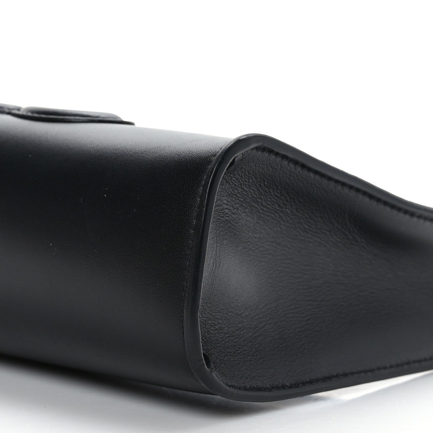 Celine Smooth Calfskin Cuir Triomphe Shoulder Bag Black 9 of 10
