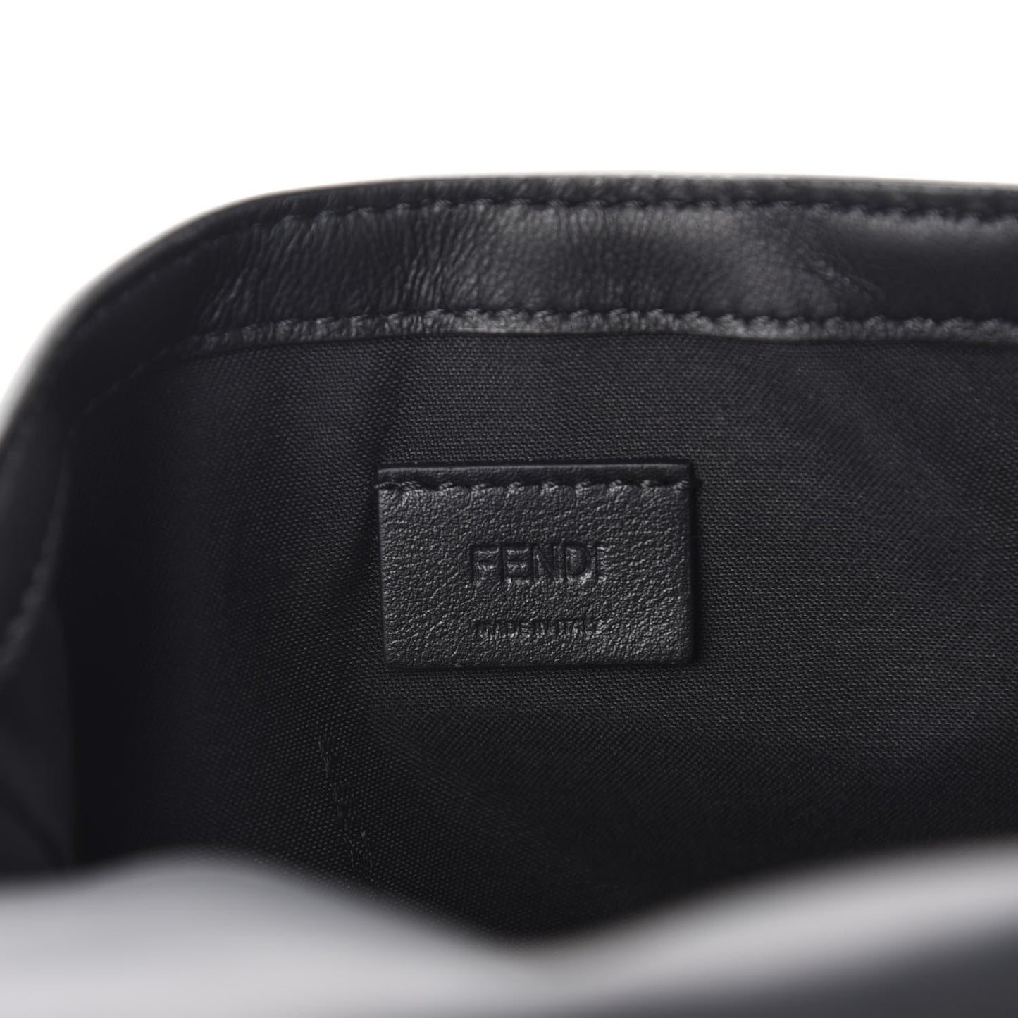 Nappa FF 1974 Embossed Mini Baguette Black