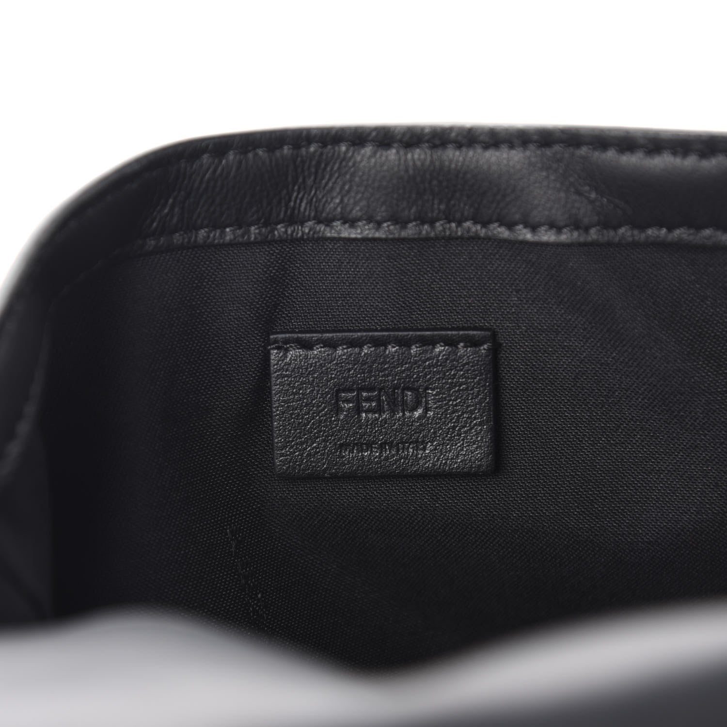 Fendi Nappa FF 1974 Embossed Mini Baguette Black 8 of 11