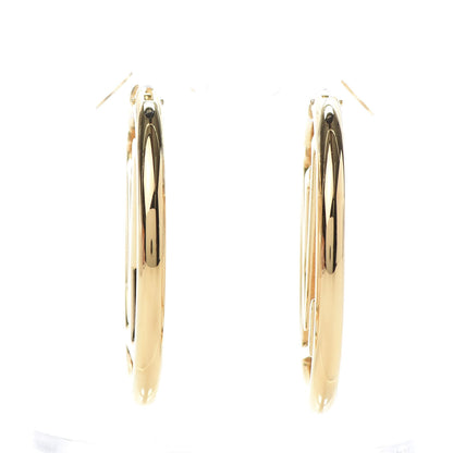 Louis Vuitton Metal Louise Hoop Earrings Gold 3 of 7
