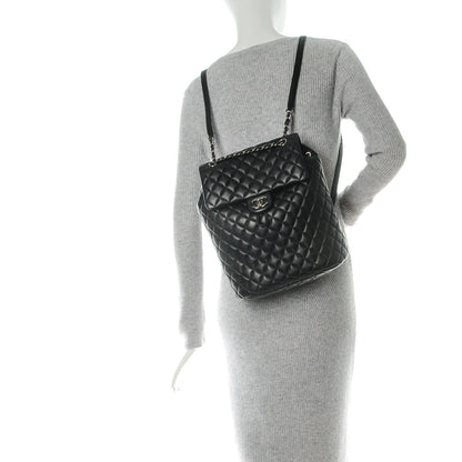Chanel Lambskin Quilted Large Urban Spirit Backpack Black 2 of 8