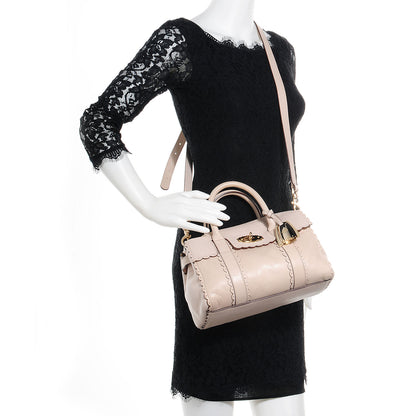 Mulberry Soft Matte Leather Small Cookie Bayswater Satchel Pebble Beige 2 of 14