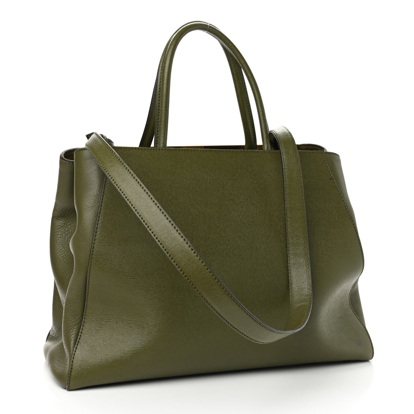 Vitello Elite Flamingo Regular 2Jours Tote Oliva