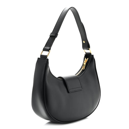 Celine Smooth Calfskin Medium Strap Ava Triomphe Shoulder Bag Black 3 of 10