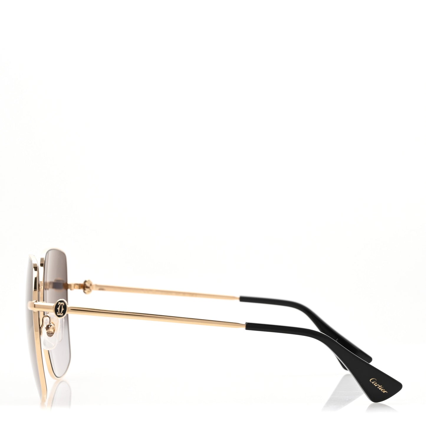Metal Double C Squared Sunglasses CT0401S Gold