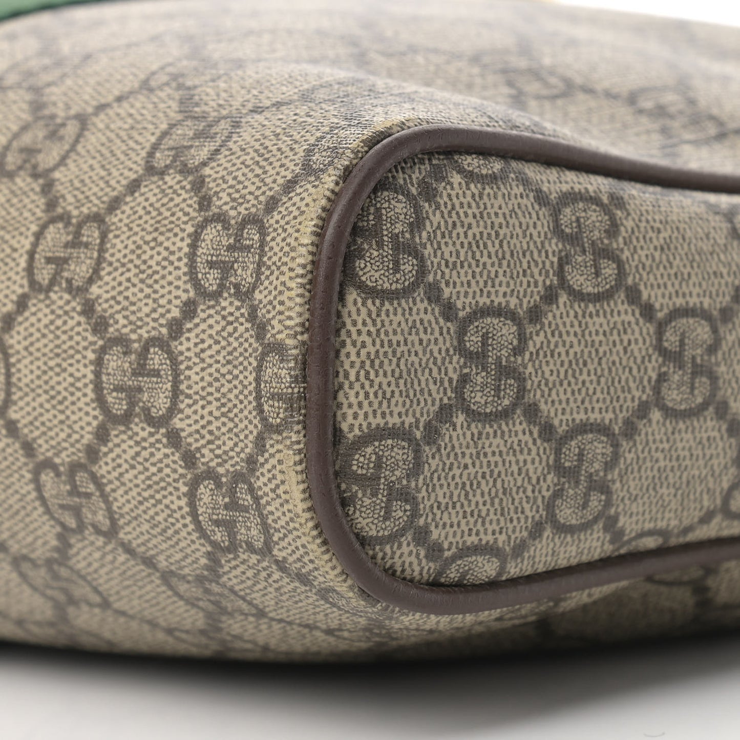 GG Supreme Monogram Web Medium Ophidia Messenger Bag Brown