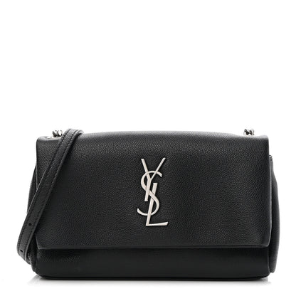 Saint Laurent Grain De Poudre Monogram Toy West Hollywood Fold-Over Bag Black 1 of 9