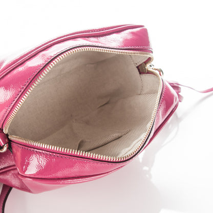 Gucci Soft Patent Small Soho Disco Bag Bright Bougainvillea 5 of 7