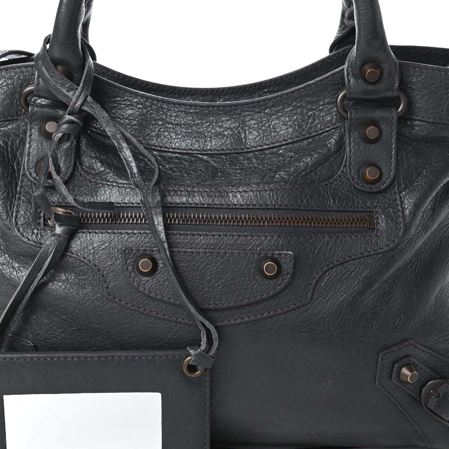 Balenciaga Agneau Classic Hardware Town Gris Fossile 10 of 10