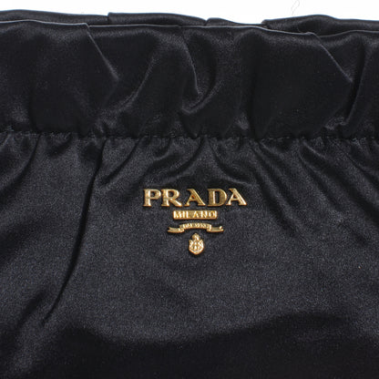 Prada Satin Evening Bag Black 3 of 9
