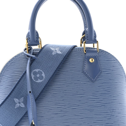 Louis Vuitton Epi Alma BB Denim Blue 7 of 9