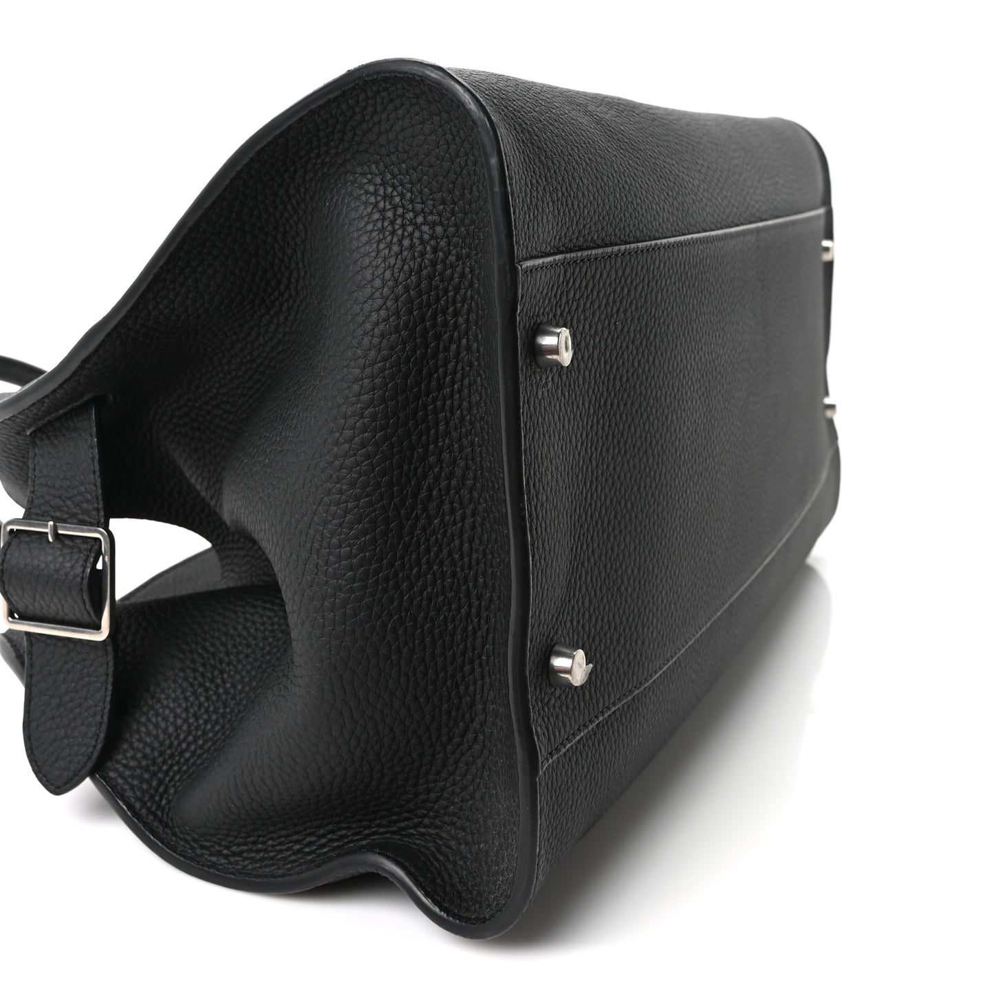 Matte Grained Calfskin EW Margaux Black