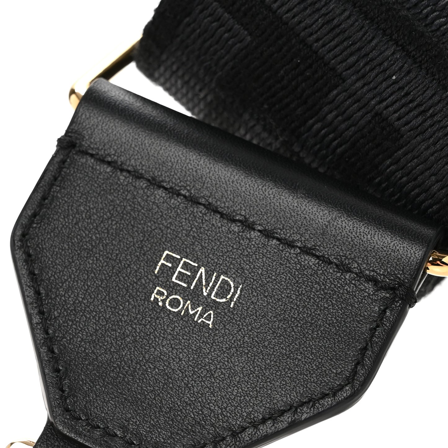 Ribbon Vitello Seta FF 1974 Adjustable Strap You Black