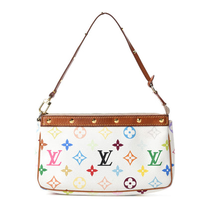 Louis Vuitton Monogram Multicolor Pochette Accessories White 1 of 13