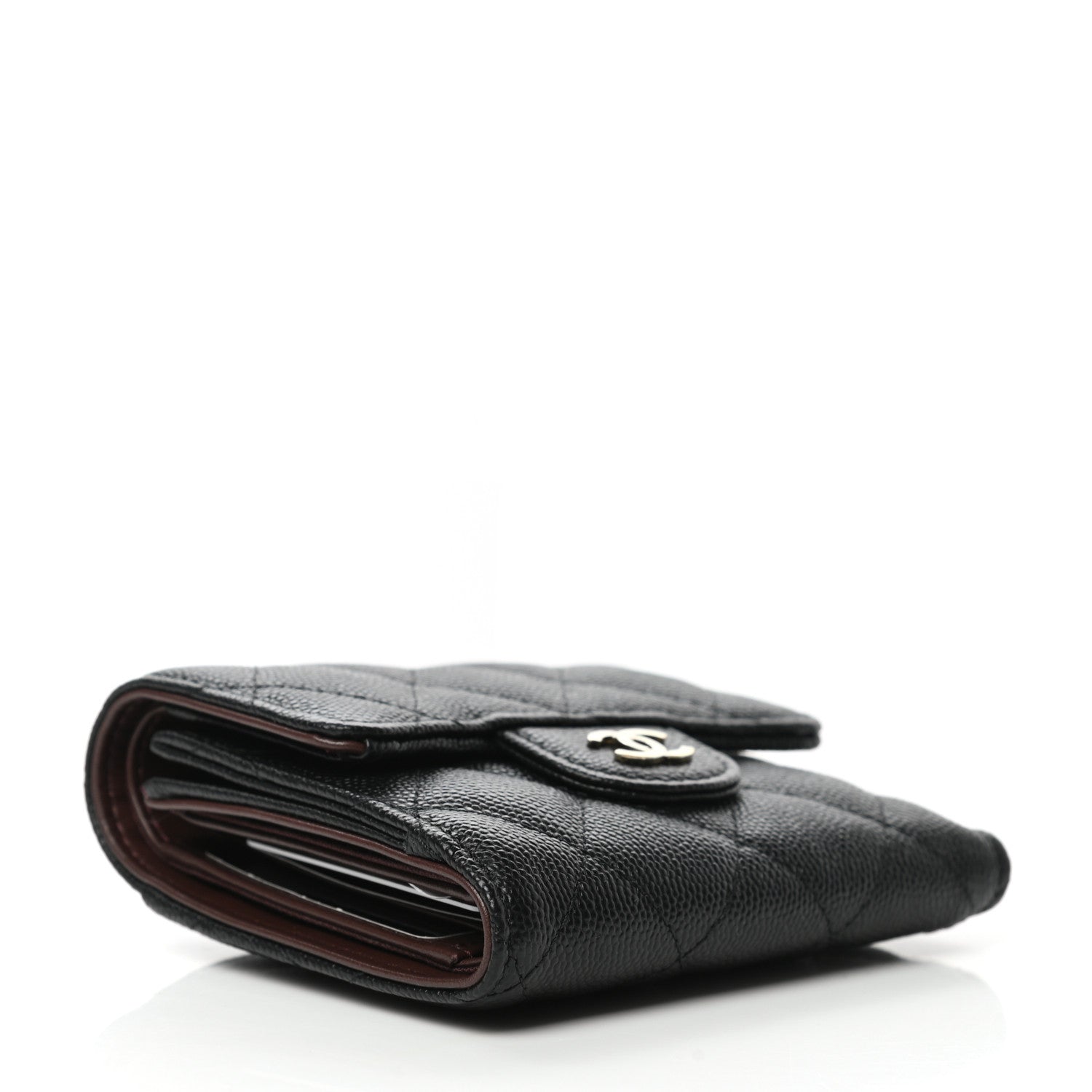 Chanel Caviar Quilted Compact Flap Wallet Black 4 of 11
