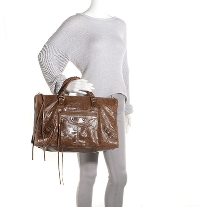 Balenciaga BALENCIAGI Chevre Classic Hardware Work Truffle 2 of 11