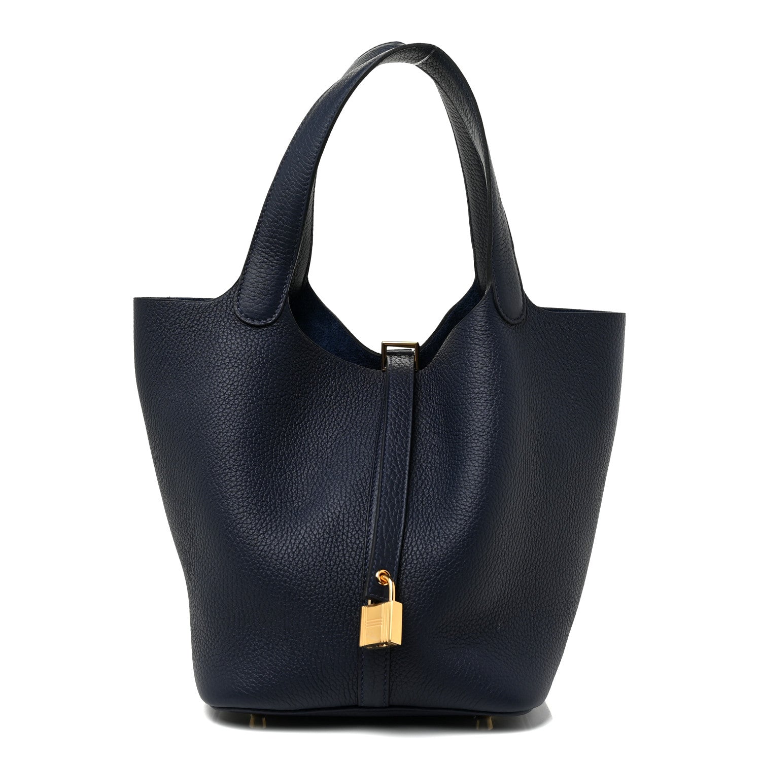 Hermes Taurillon Clemence Picotin Lock 22 MM Bleu Nuit 2 of 18
