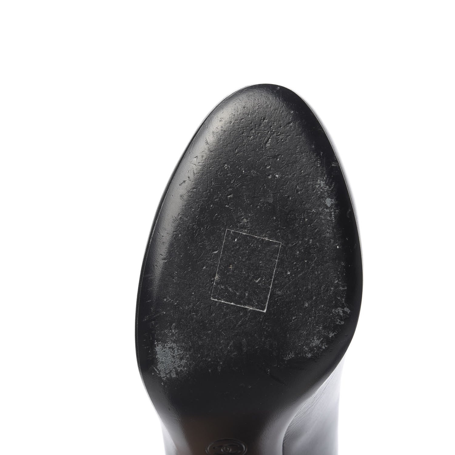 Chanel Lambskin CC Pumps 39.5 Black Ivory 9 of 14