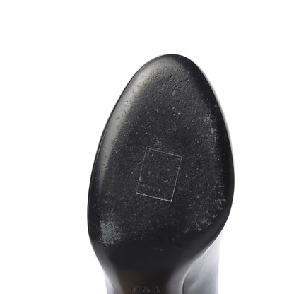 Chanel Lambskin CC Pumps 39.5 Black Ivory 9 of 14