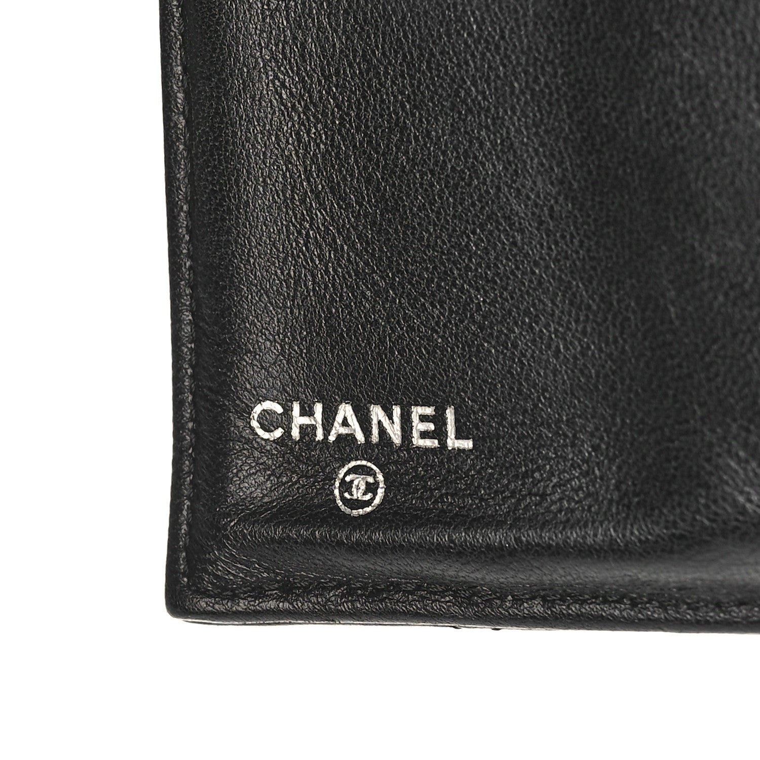 Chanel Lambskin Quilted Large Flap Wallet Black 6 of 13